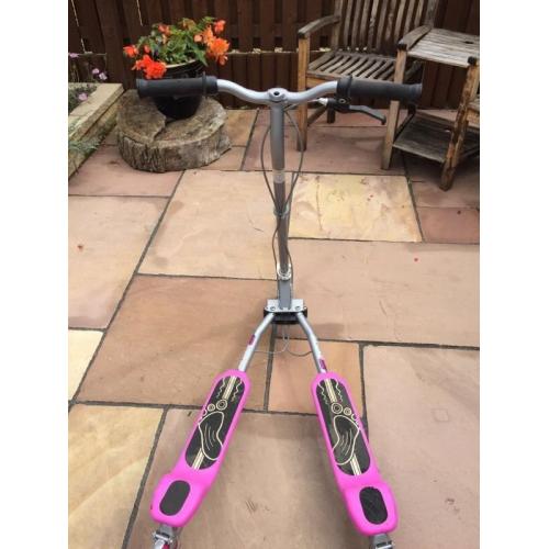 Pink scooter
