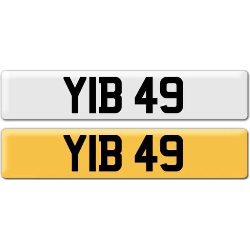 *YIB 49* Dateless Personalised Cherished Number Plate Audi BMW M3 Ford VW Mercedes Kia Vauxhall