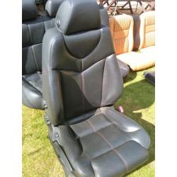 Alfa 147 optional Sports red-stitch leather heated seats, 5 door (non-tipping seats), good condition