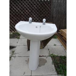 sink and pedestal