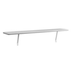 As New, White Radiator Shelf, 60cm Length, Includes Brackets