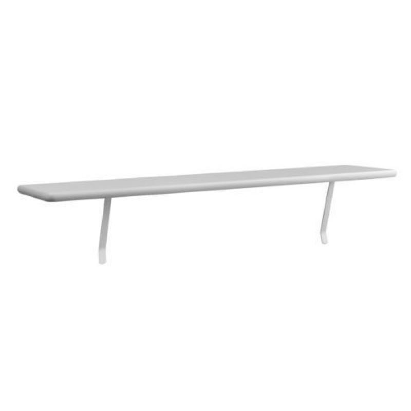 As New, White Radiator Shelf, 60cm Length, Includes Brackets