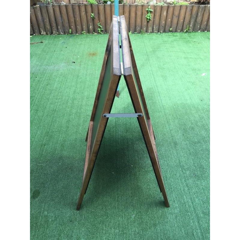 Wooden Sandwich board / chalkboard, used once for wedding.