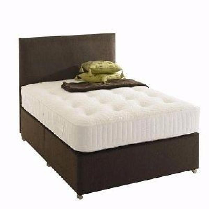 DOUBLE LUXURY DIVAN BED & MEMORY FOAM MATTRESS - BRAND NEW - DELIVERED