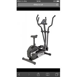 Rodger black gold 2in1 elliptical trainer bike