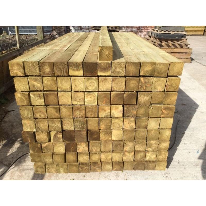Pressure Treated 4"X 4"X 2.4M Wooden/ Timber Posts
