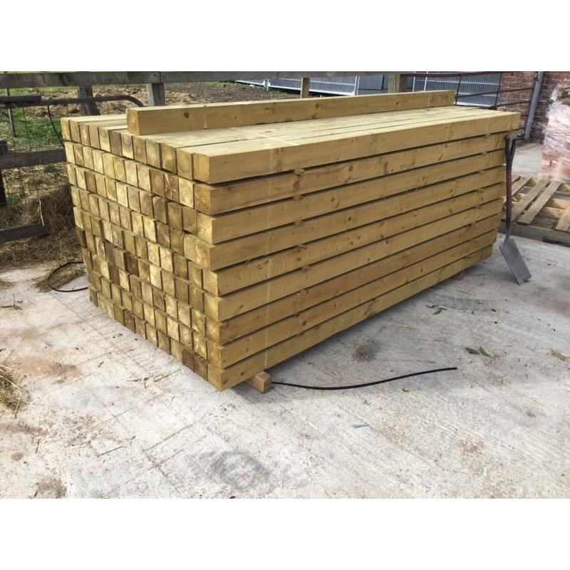 Pressure Treated 4"X 4"X 2.4M Wooden/ Timber Posts