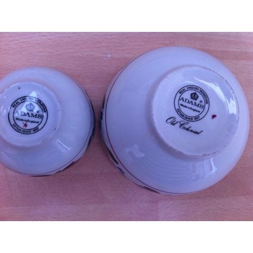 Adams Old Colonial sugar bowls