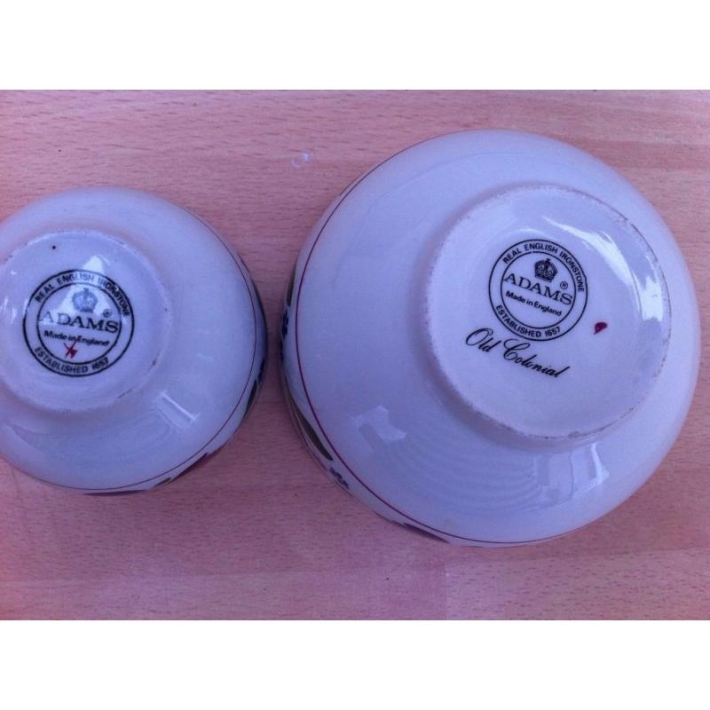 Adams Old Colonial sugar bowls