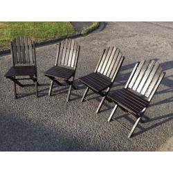 4 Rayburn Folding Garden Chairs. Very good condition. Can deliver.