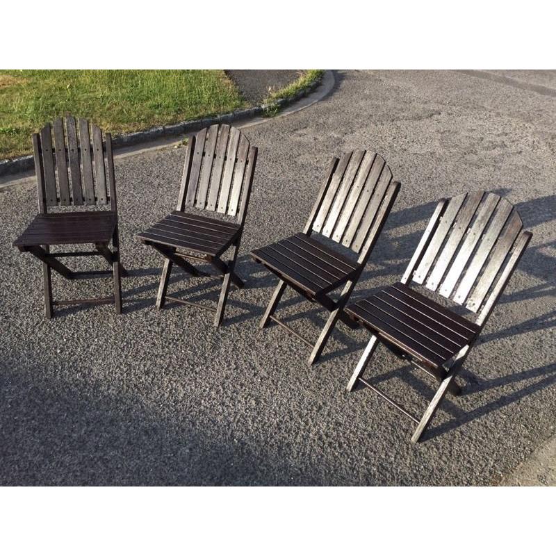 4 Rayburn Folding Garden Chairs. Very good condition. Can deliver.