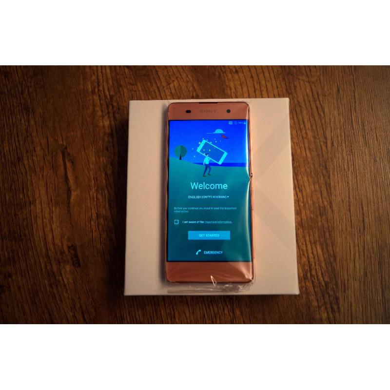 SONY XPERIA XA - NEW, NEVER USED, ROSE GOLD, LOCKED O2