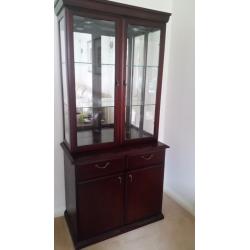 Mahogany Display Cabinet