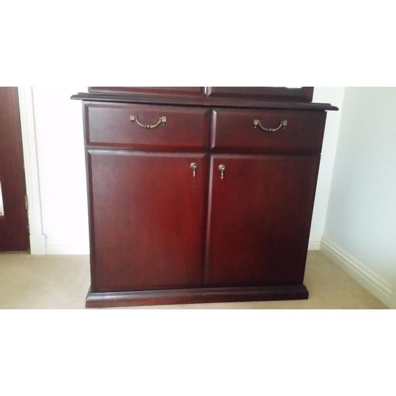 Mahogany Display Cabinet