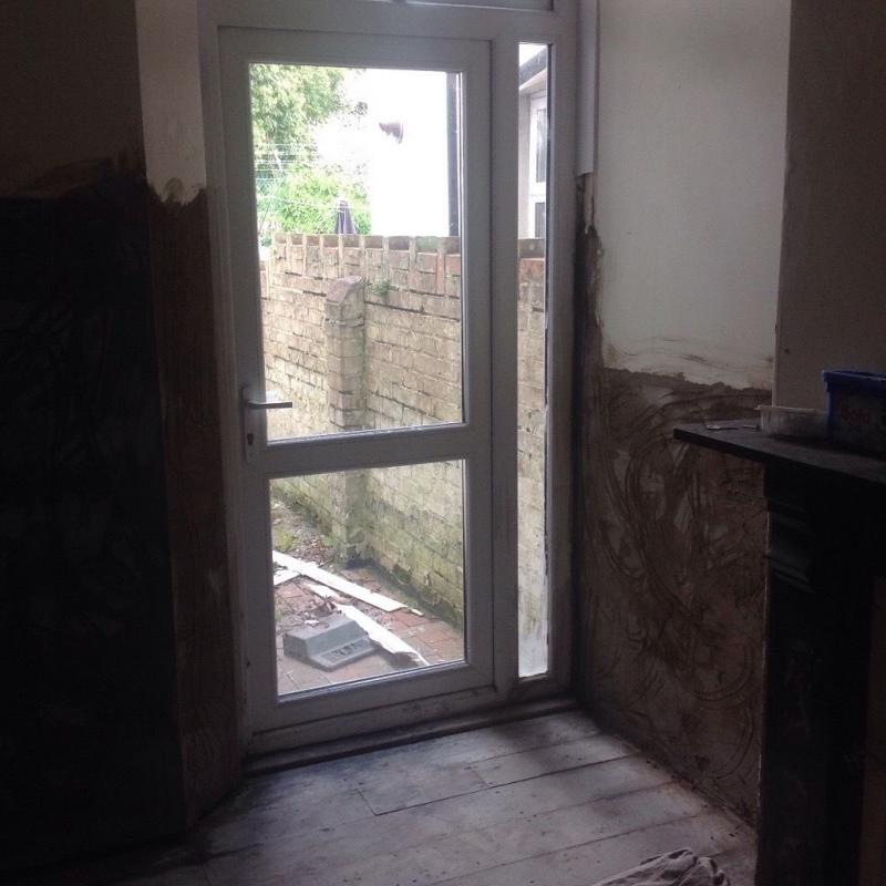 Double glazing garden door