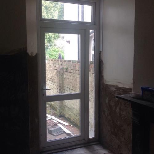 Double glazing garden door