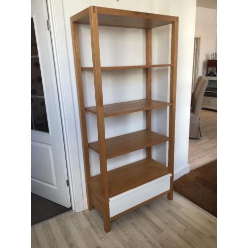 Solid oak bookshelf/ display unit (marks & spencer)