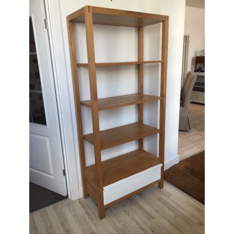 Solid oak bookshelf/ display unit (marks & spencer)