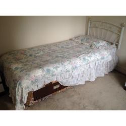Two single divan beds & headboards & matresses