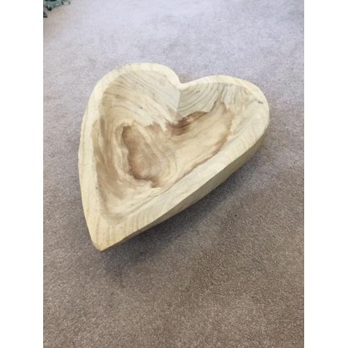 Large Wooden Heart Carved