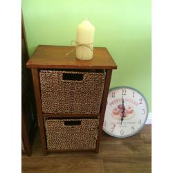 Wicker Storage Units & Home Ornaments Job Lot