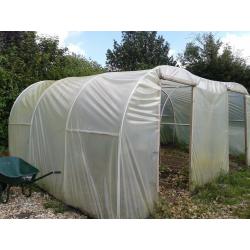 Polytunnel frames x 2 - each 2.5m x 3.6m (8ft x 12ft)