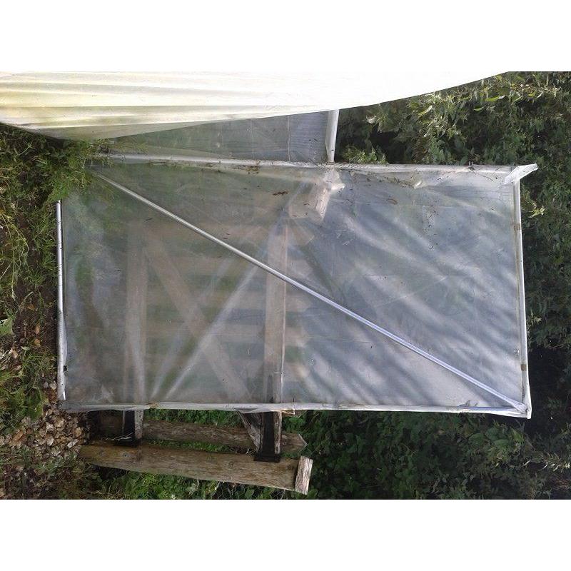 Polytunnel frames x 2 - each 2.5m x 3.6m (8ft x 12ft)