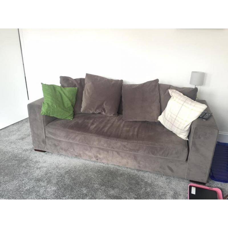 3 seater West Elm sofa, King Size mattress and base! ALL MUST GO.