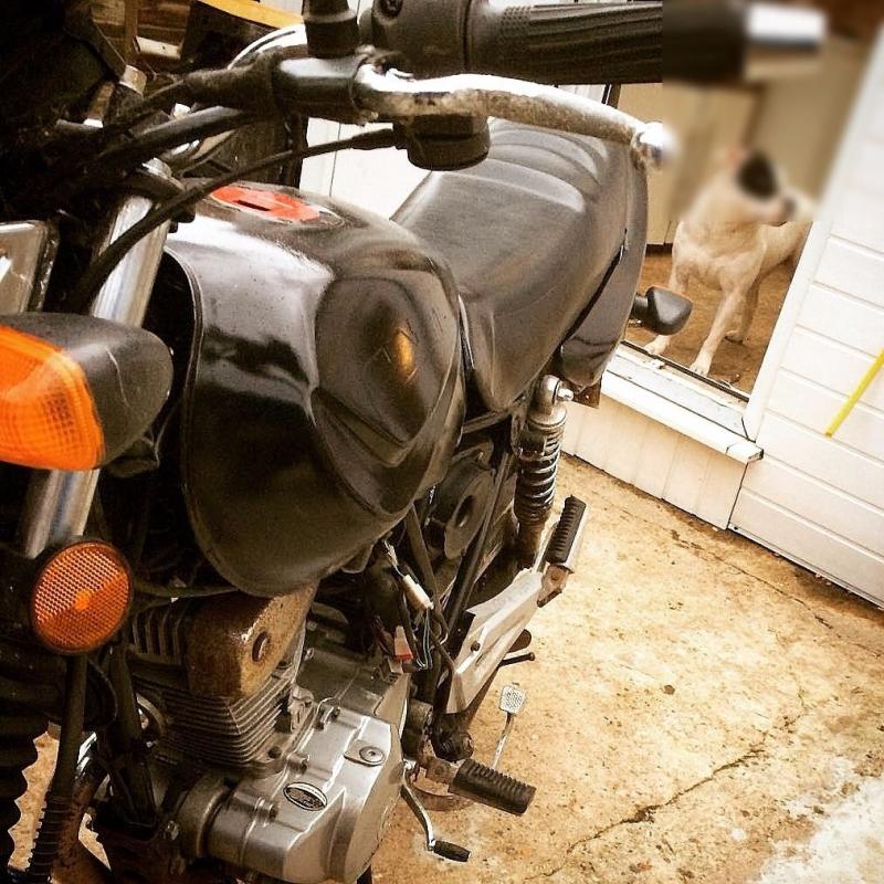Customised Sanya 125cc motorbike