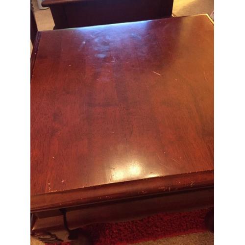 set of 3 tables .....1 console and 2 square