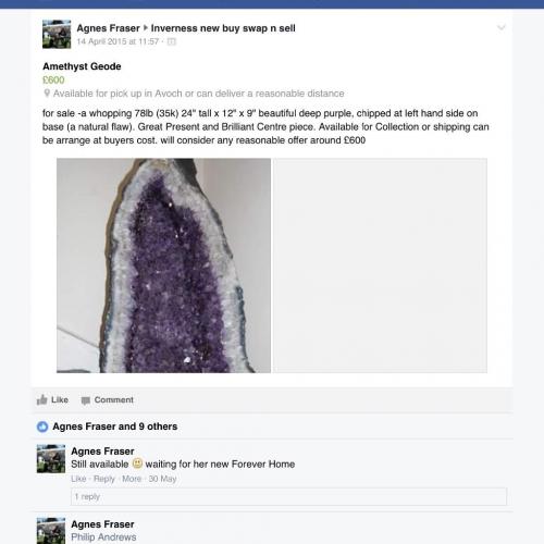 Gorgeous amethyst geode