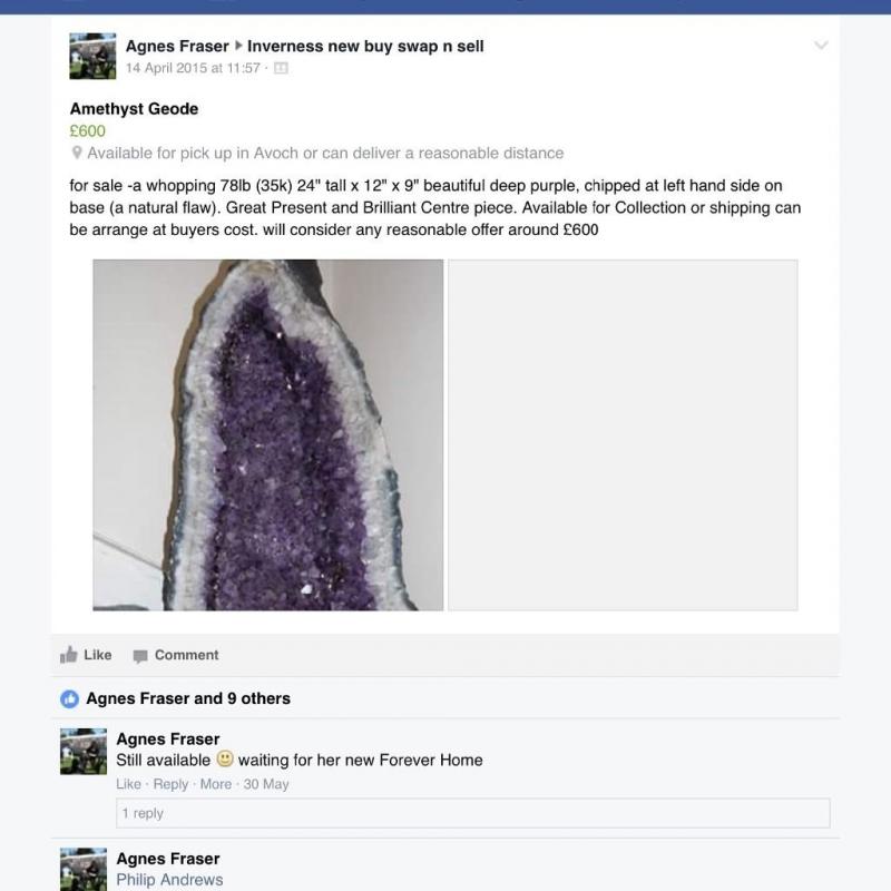 Gorgeous amethyst geode