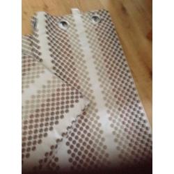 Eyelet lined curtains 66 x 90in