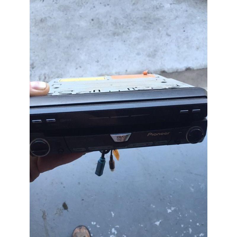 Pioneer car flip screen DVD player