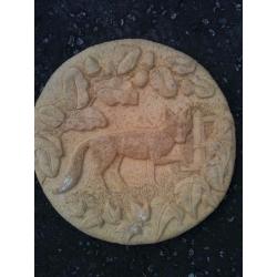 CARVED ANIMAL STONE STEPS