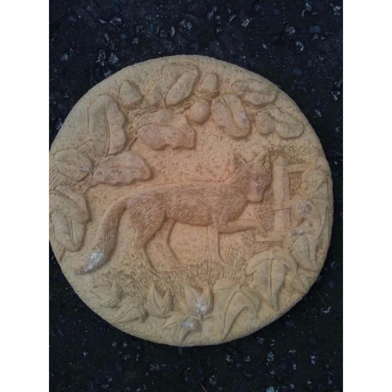 CARVED ANIMAL STONE STEPS