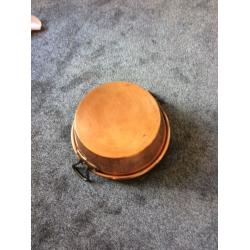 French copper jam pan