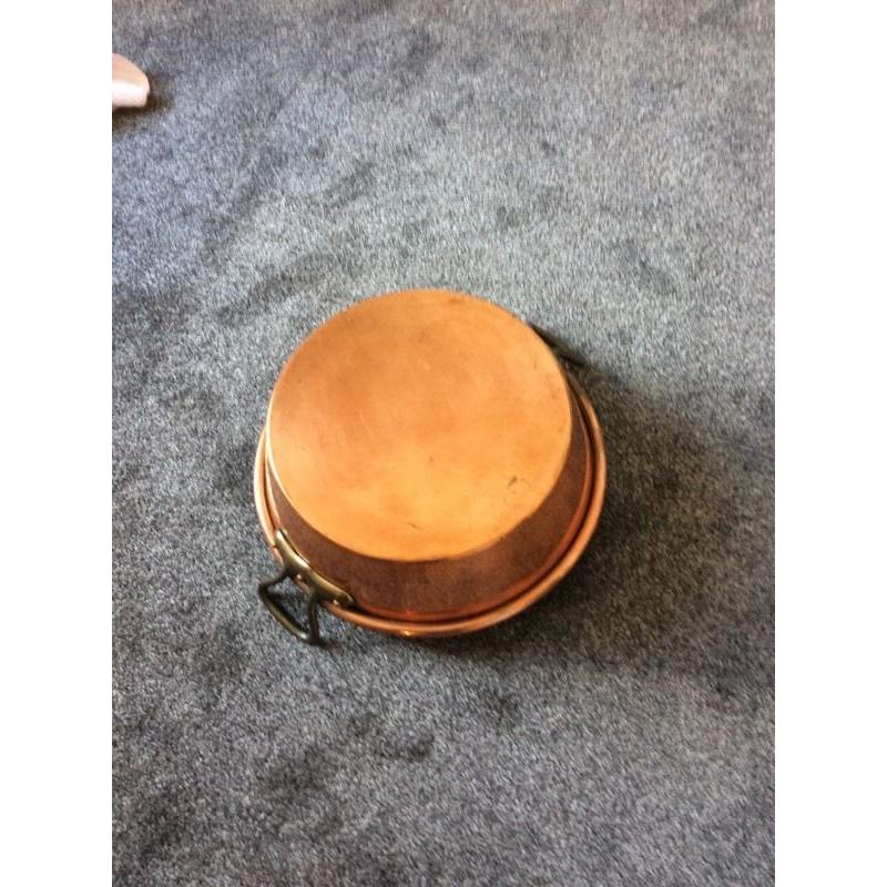 French copper jam pan