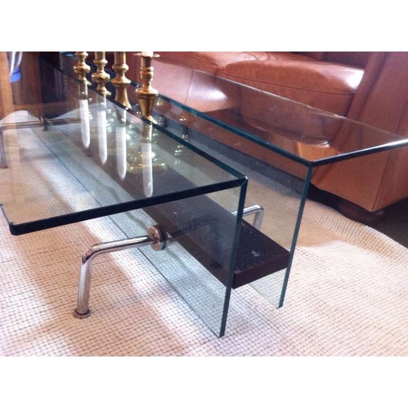 Large Contemporary Glass Coffee Table / Can Deliver