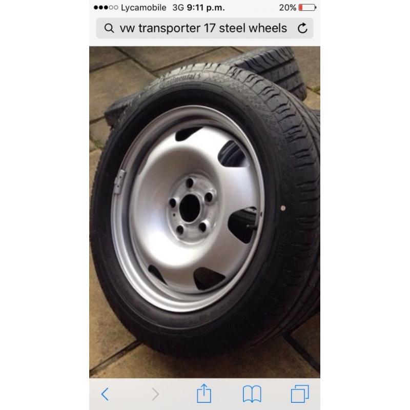 Vw transporter 17"wheels brand new set of 4