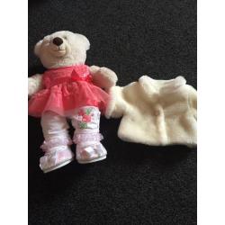 Build a Bear with 10 outfits & accessories