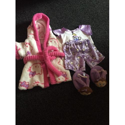 Build a Bear with 10 outfits & accessories