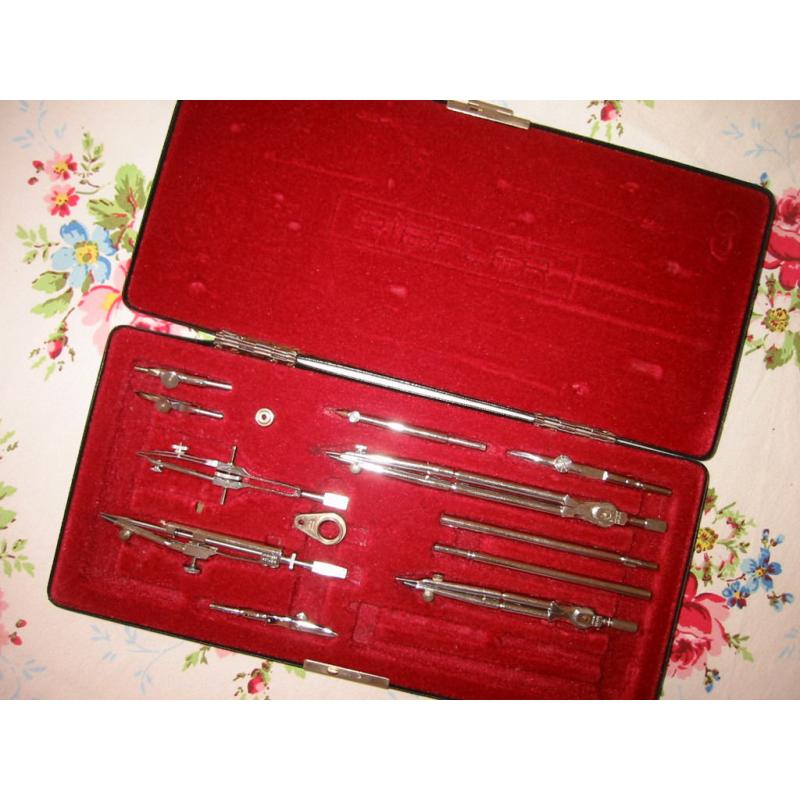Vintage German drafting set: RIEFLER A55