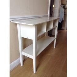 IKEA WHITE CONSOLE TABLE