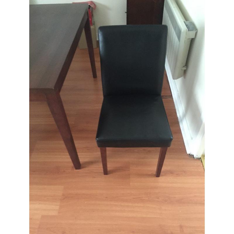 dining room table and 4 chairs