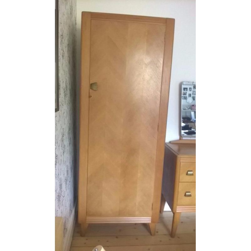 Lebus vintage retro wardrobe and dresser/chest of drawers set