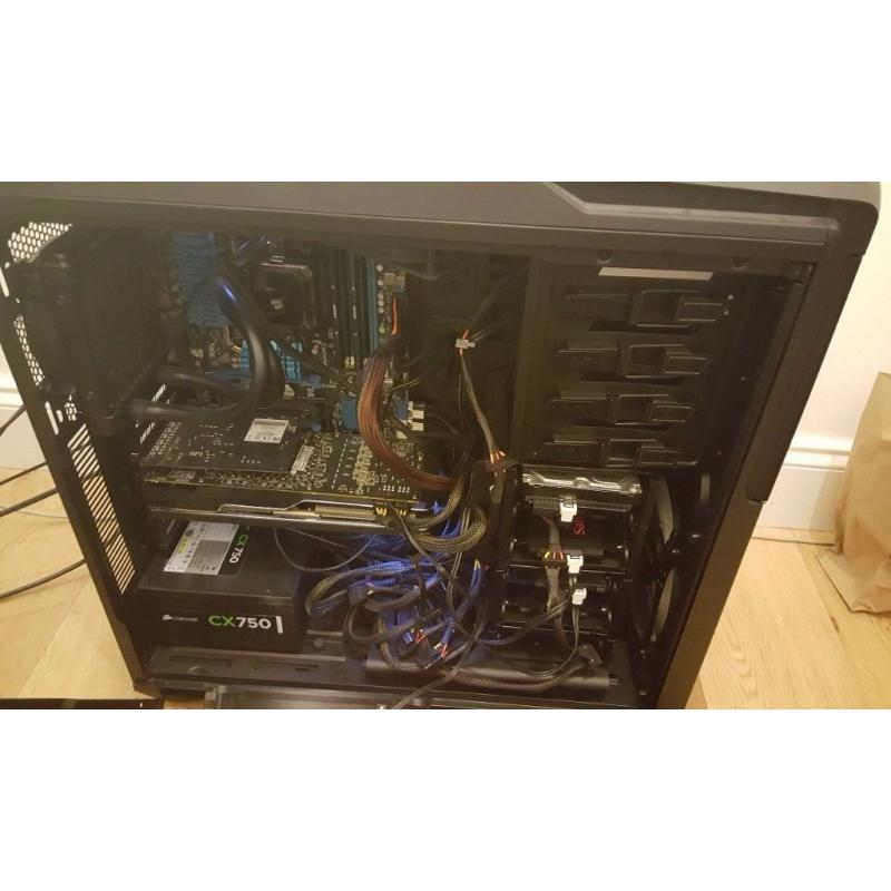 NZXT Phantom 630 gaming pc, AMD FX 8350, XFX R9 290x ,8GB RAM, 128GB SDD(OS), 1TB