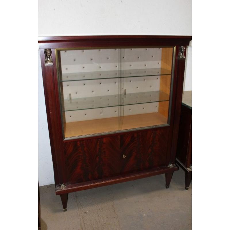 French Mahogany display cabinet