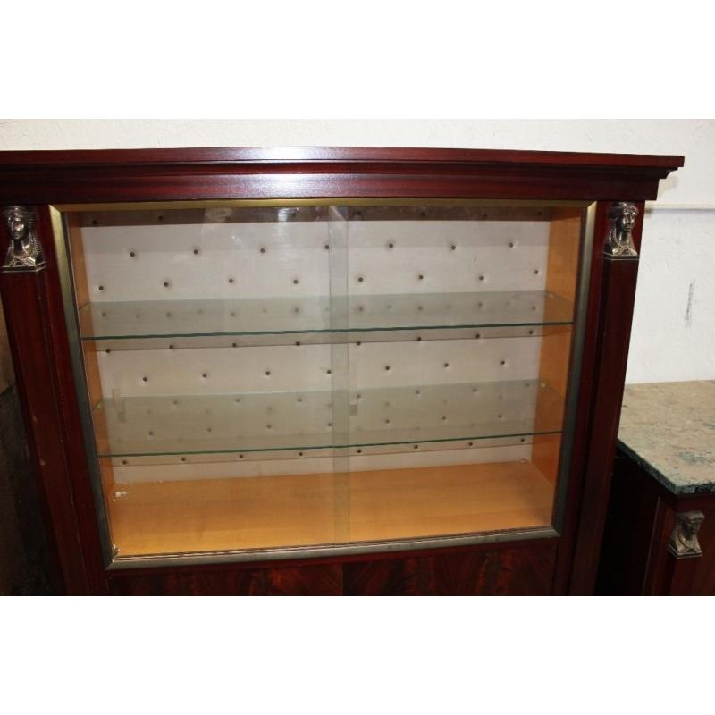 French Mahogany display cabinet