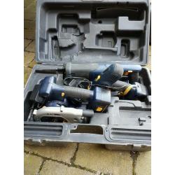 18v Drill, circ saw and recip saw in casr